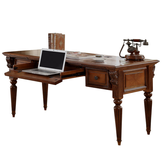 Huntington - Writing Desk - Antique Vintage Pecan
