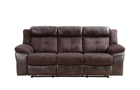 Pueblo - Manual Recliner Sofa - Coffee