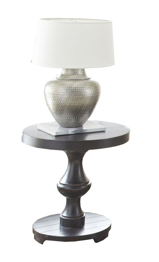 Dory - Round End Table - Ebony