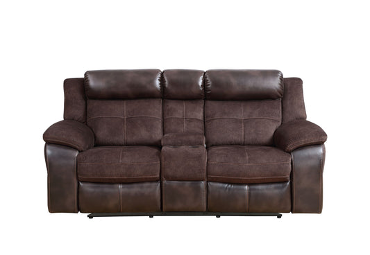 Pueblo - Manual Recliner Console - Coffee