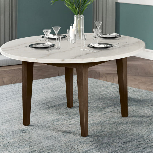 Essence - 54" Round Dining Table With Marble Top