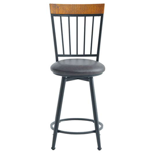 Tyler - Swivel Counter Chair (Set of 2) - Dark Gray