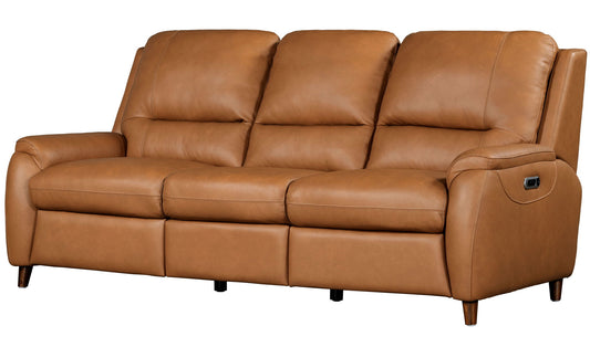 Austin - Power Reclining Sofa P2 - Caramel Cream