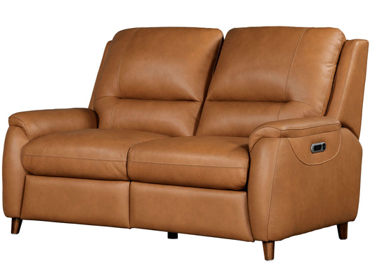 Austin - Power Reclining Loveseat P2 - Caramel Cream