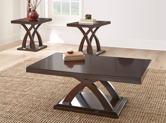 Jocelyn - 3 Piece Table Set - Brown