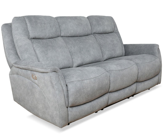 Linus - Zero Gravity Power Reclining Sofa - Hudson Gray