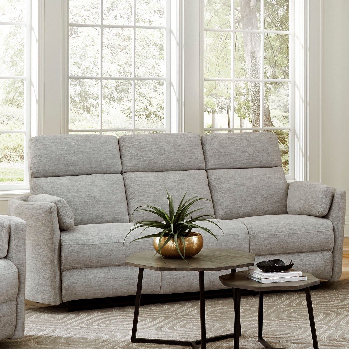 Radius - Power Reclining Sofa - Mineral