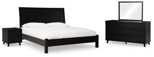Danziar Queen Panel Bed, Dresser, Mirror and Nightstand