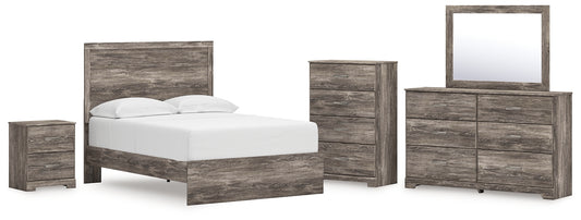 Ralinksi Full Panel Bed, Dresser, Mirror, Chest and Nightstand