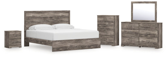 Ralinksi King Panel Bed, Dresser, Mirror, Chest and Nightstand