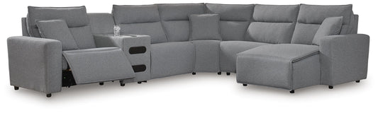 Modmax II 6-Piece Reclining Sectional with Chaise and Audio Console