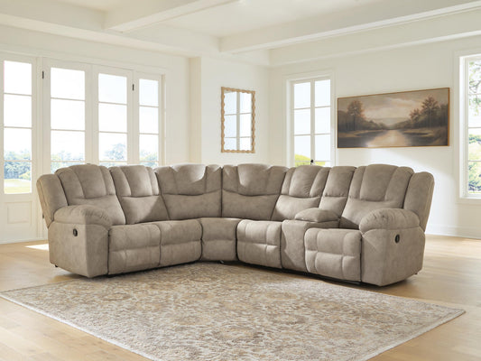Pearce-Pike 3-Piece Reclining Sectional with Console
