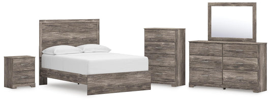 Ralinksi Full Panel Bed, Dresser, Mirror, Chest and Nightstand