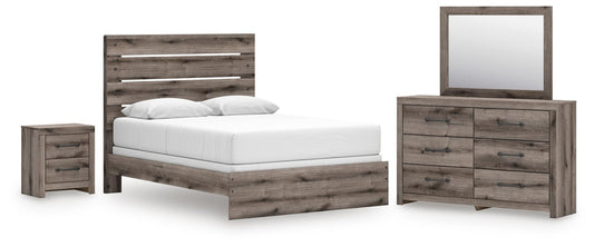 Urbanoore Queen Panel Bed, Dresser, Mirror and Nightstand