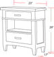 Americana Modern Bedroom - 2 Drawer Nightstand