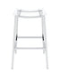 Zena - Backless Bar Stool (Set of 2) - Clear