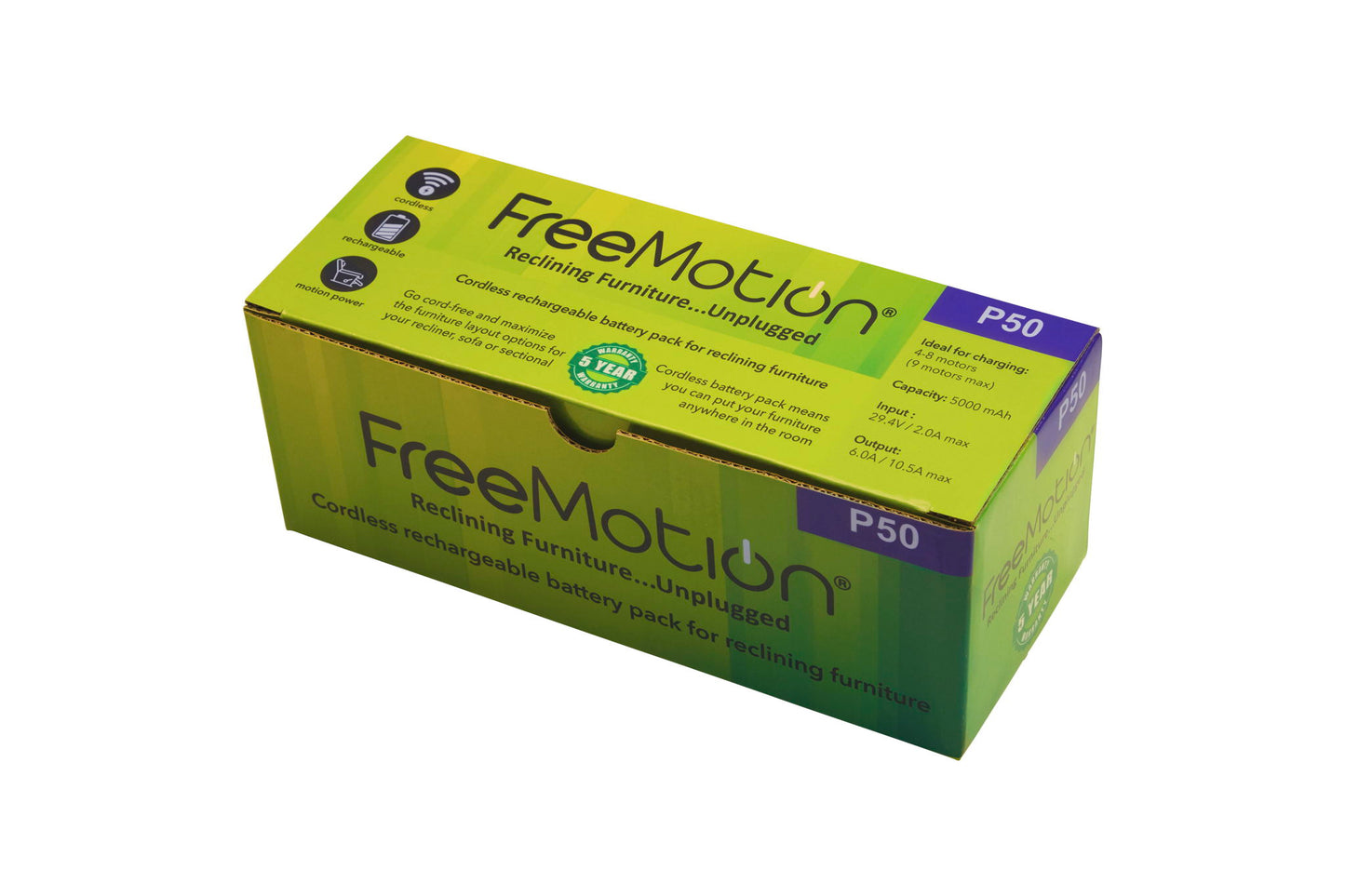 Freemotion - Battery 5000mAh, Universal Bracket And Y2 Cable - Black