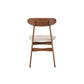 Morocco - Dining Chair With Natural Seat Cushion (Set of 2) - Brown