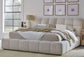 Escape - Fluffy River Rock Upholstered Bed