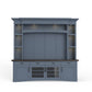 Americana Modern - TV Console with Hutch, Backpanel and LED Lights