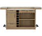 Escape - Dining Bar With Stone Top - Glazed Natural Oak / Vanilla Bean