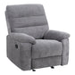 Cozy - Manual Recliner - Gray