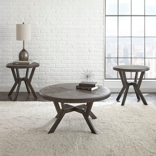 Alamo - 3 Piece Table Set - Gray