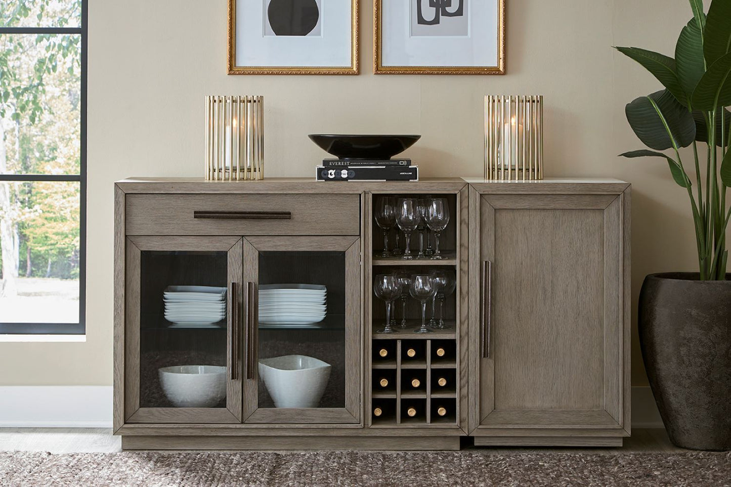Pure Modern Dining - Bar Cabinet - Moonstone