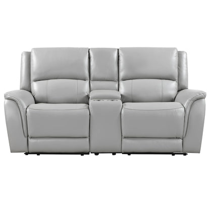 Alexandria - Power Reclining Console Loveseat