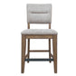 Cedar Fork - Dining Upholstered Fabric Counter Stool (Set of 2) - Smoked Arabica