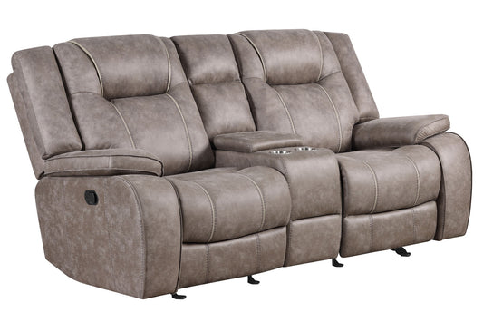 Blake - Reclining Console Loveseat - Desert Taupe