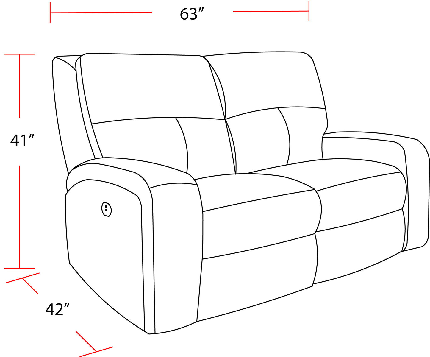 Polaris - Power Loveseat