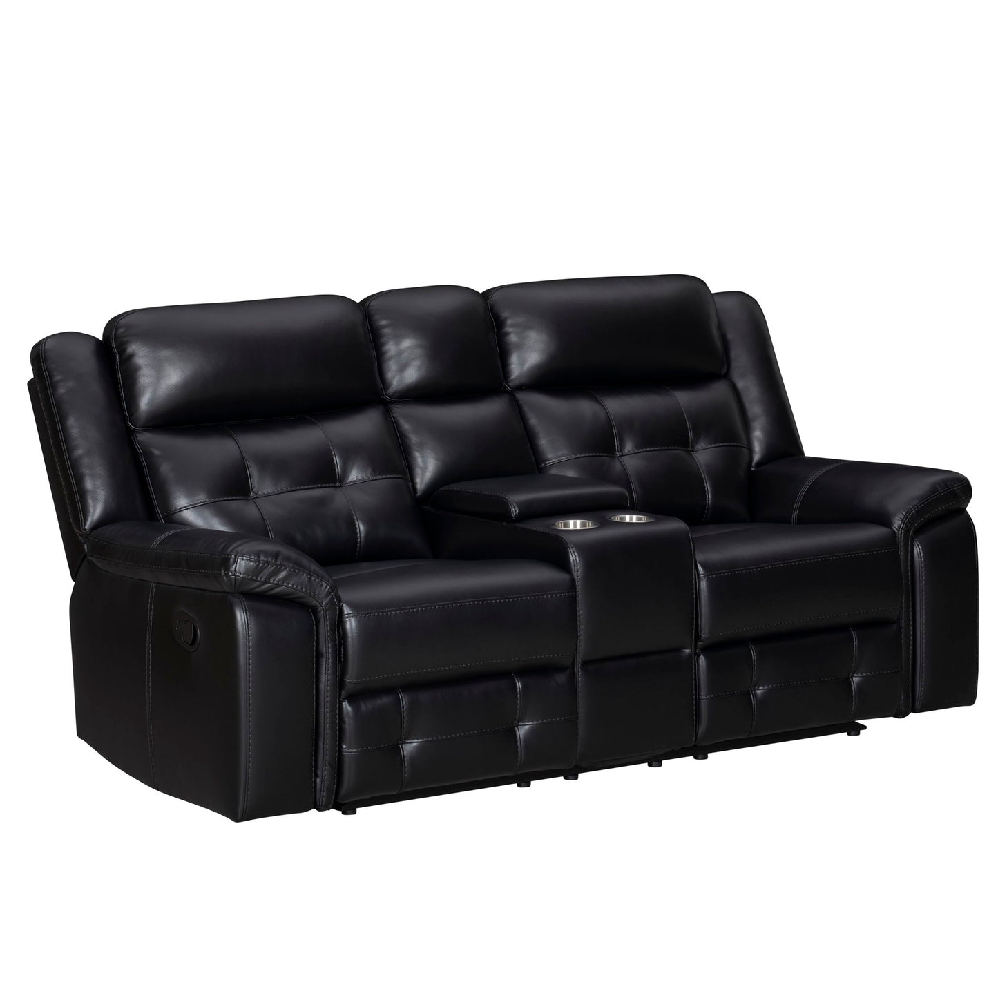 Clayton - Manual Reclining Console Loveseat - Phantom