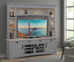 Americana Modern - TV Console with Hutch and LED Lights