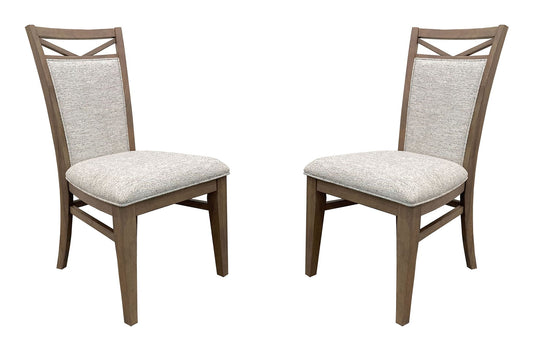 Americana Modern Dining - Upholstered Dining Chair (Set of 2) - Cotton White