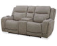 Penfield - Power Zero G Console Loveseat With Heat, Massage & Speaker P3 - Frappe