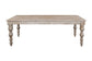 Crossings - Eden Rectangular Dining Table With 4 Upholstered Chairs - Toasted Tumbleweed & Green