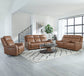 Haywood - Power Reclining Console Loveseat - Butternut
