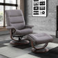 Knight - Manual Reclining Swivel Chair and Ottoman