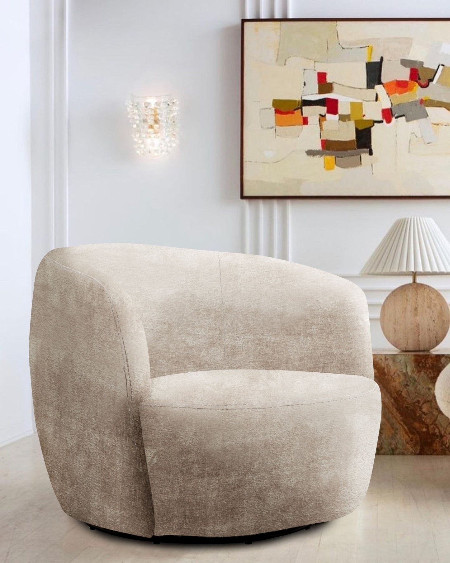 Carina - Swivel Barrel Chair