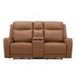 Haywood - Power Reclining Console Loveseat - Butternut