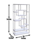 Alize - Bookcase And Desk - White