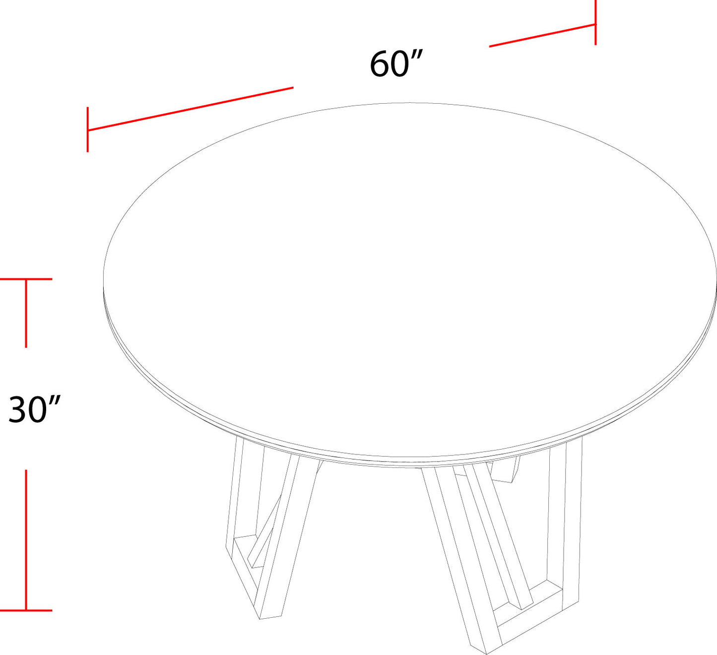 Pure Modern Dining - Round Table With Wood Base - Moonstone