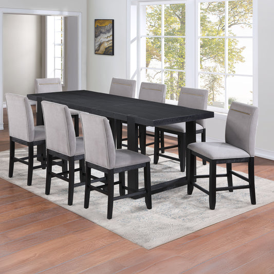 Yves - 9 Piece Counter Set - Black