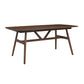 Miller - 78" Complete Dining Table - Dark Brown