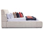 Escape - Fluffy River Rock Upholstered Bed
