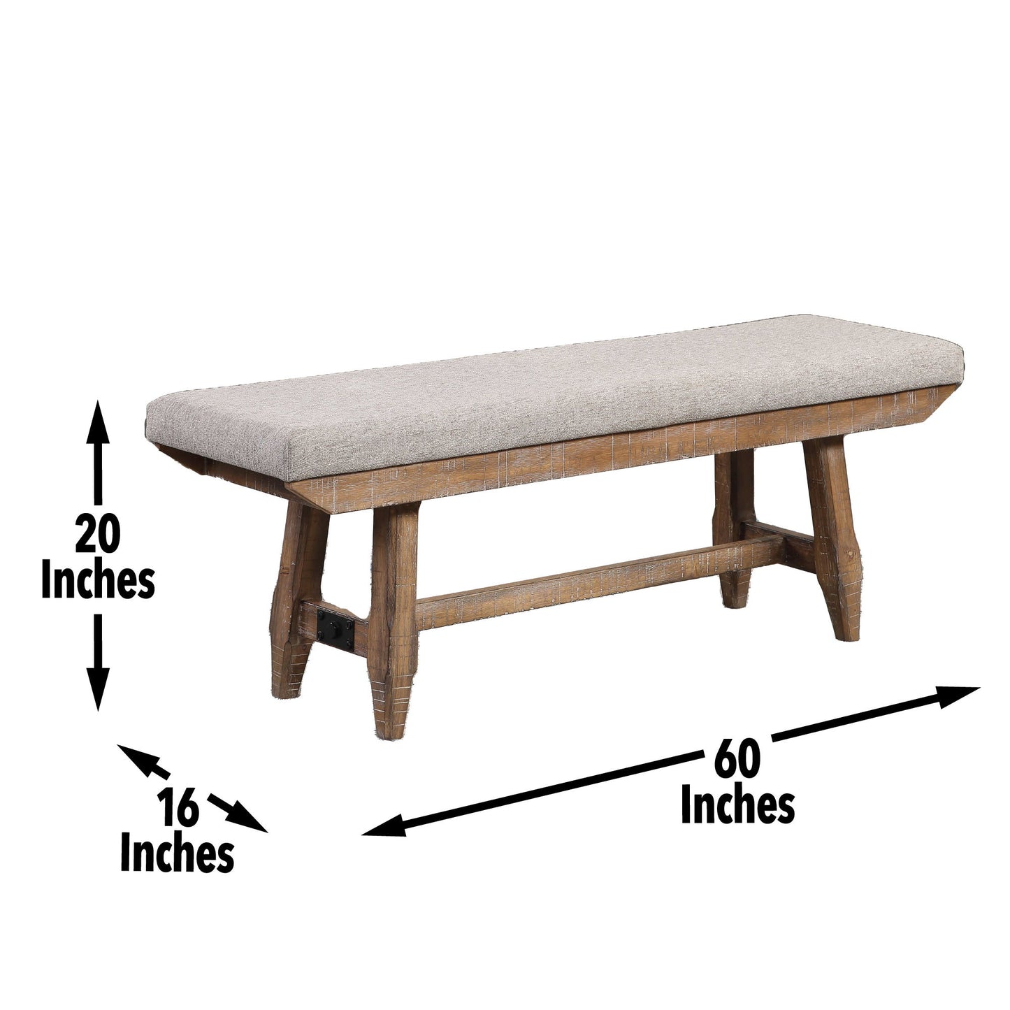 Riverdale - Bench - Light Brown