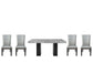 Camila - Rectangular Dining Set - Gray Top