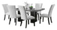 Camila - Rectangular Dining Set - Gray Top