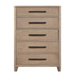 Breckenridge - 5 Drawer Chest - Brown
